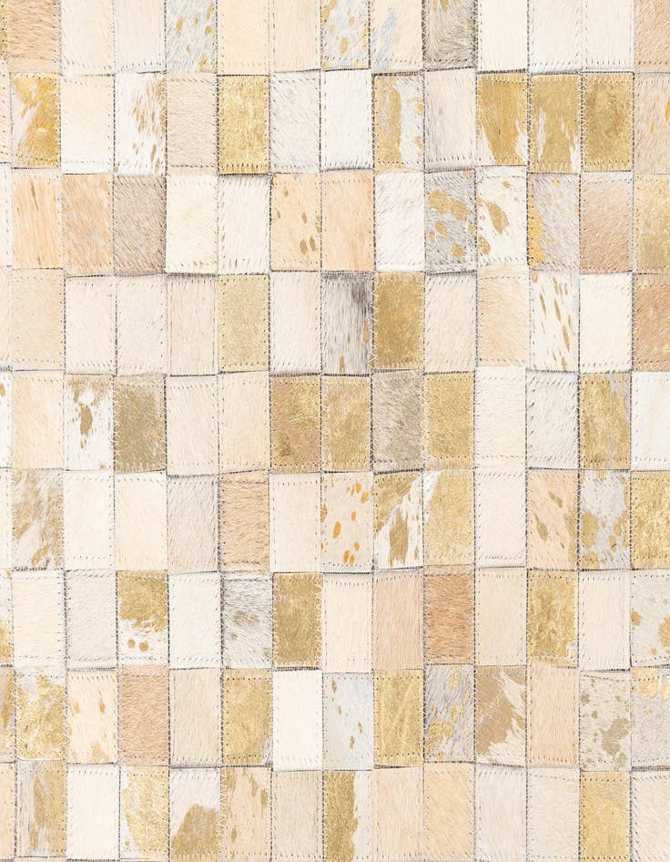 Detail image of  5' x 8' 1 Cowhide Leather Rug