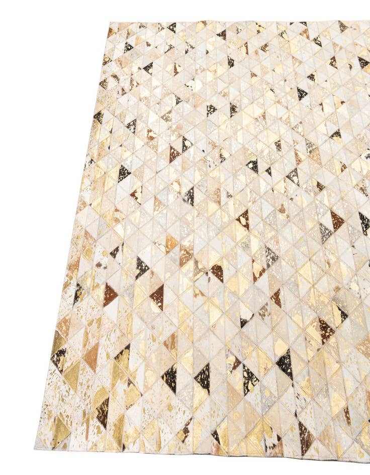 Detail image of  4' 10 x 7' 10 Cowhide Leather Rug