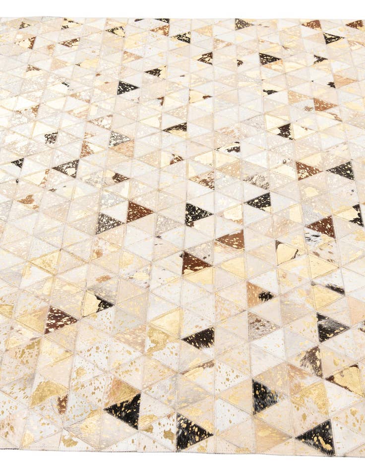 Detail image of  4' 10 x 7' 10 Cowhide Leather Rug