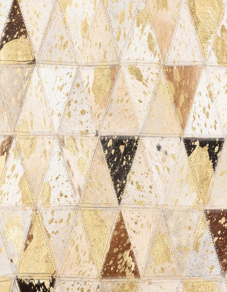 Detail image of  4' 10 x 7' 10 Cowhide Leather Rug