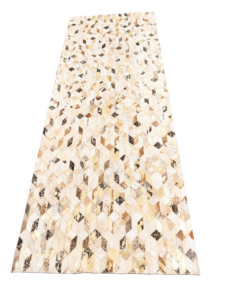 Detail image of  5' x 7' 10 Cowhide Leather Rug