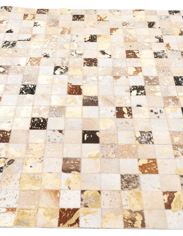 Detail image of  5' x 8' Cowhide Leather Rug