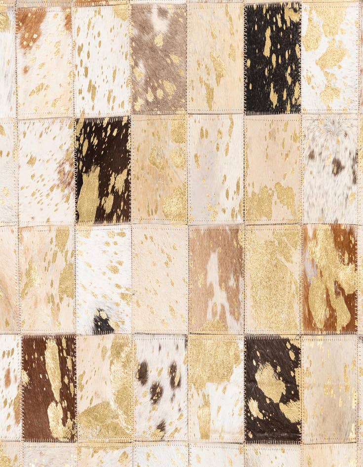 Detail image of  5' x 8' Cowhide Leather Rug