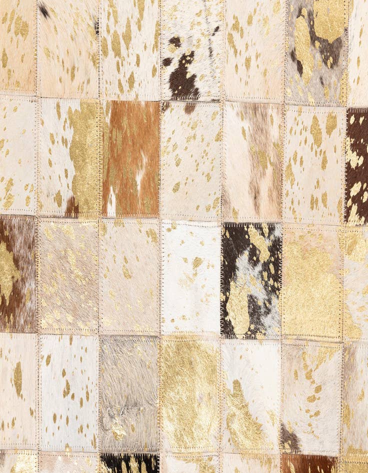 Detail image of  5' x 8' Cowhide Leather Rug