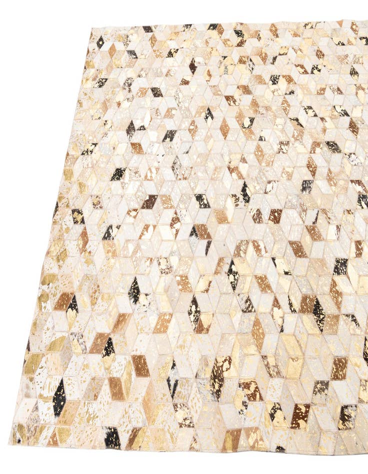 Detail image of  5' x 8' Cowhide Leather Rug