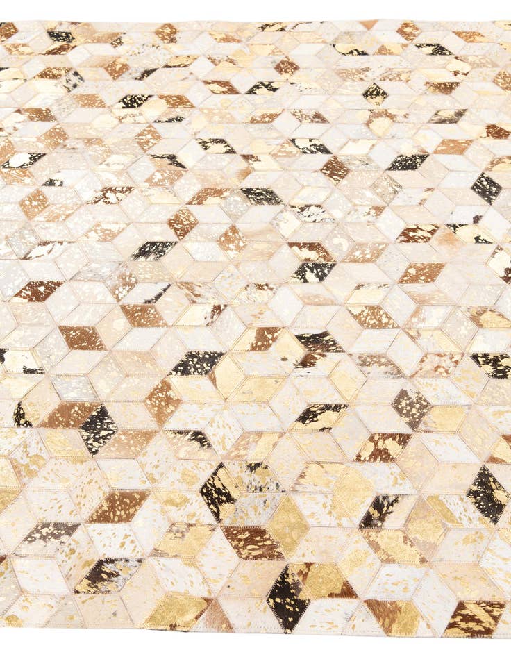 Detail image of  5' x 8' Cowhide Leather Rug