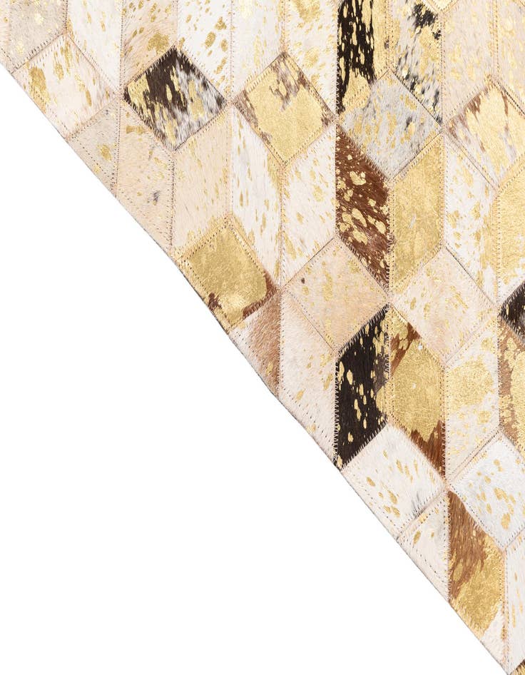 Detail image of  5' x 8' Cowhide Leather Rug