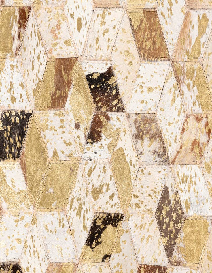 Detail image of  5' x 8' Cowhide Leather Rug