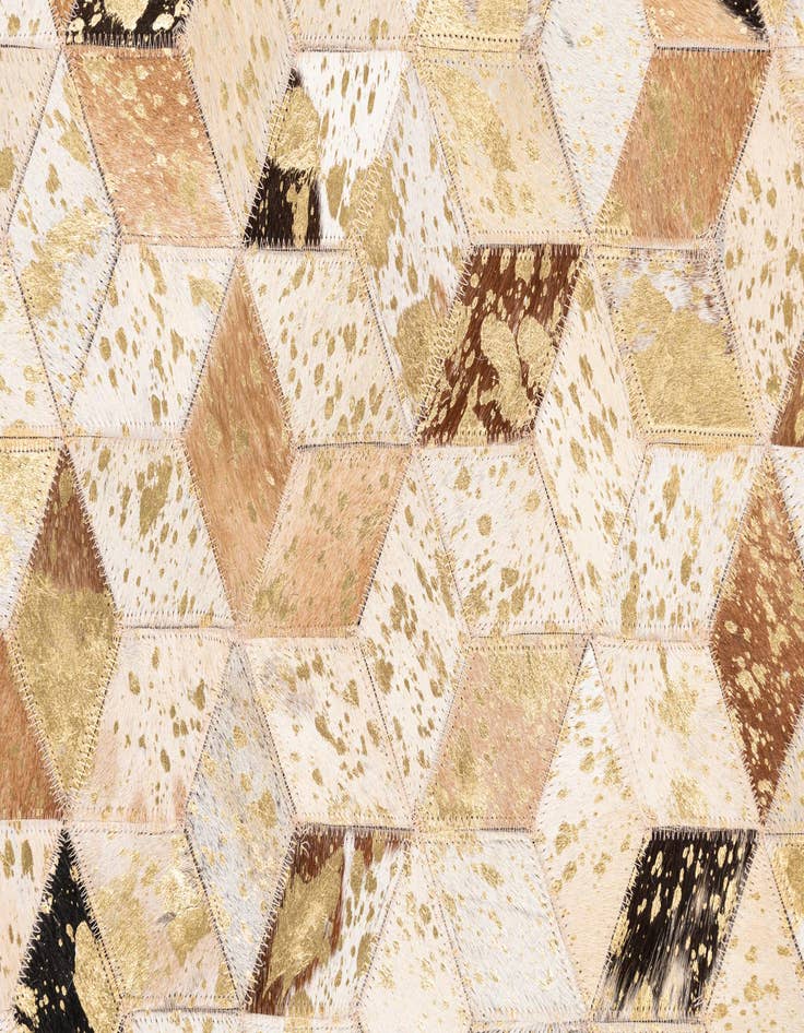 Detail image of  5' x 8' Cowhide Leather Rug