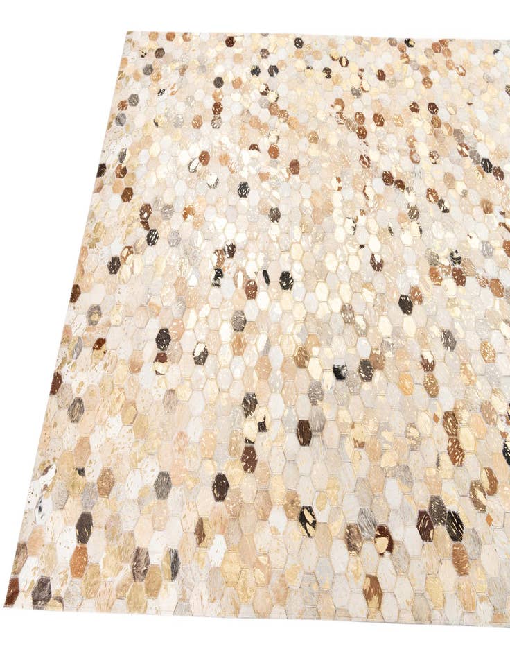 Detail image of  5' x 8' 2 Cowhide Leather Rug