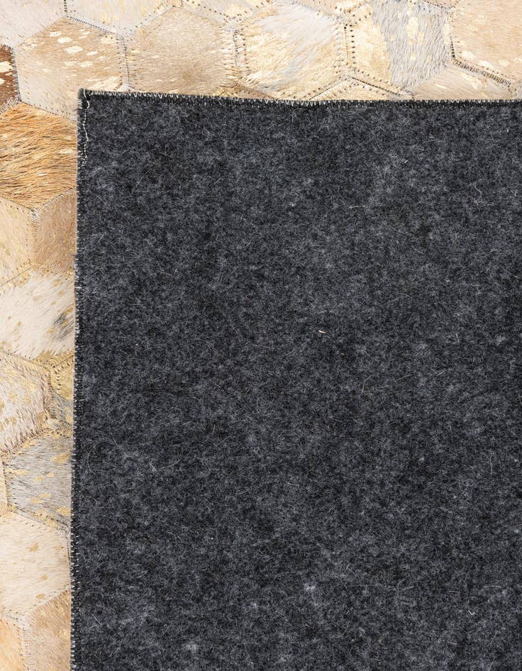 Detail image of  5' x 8' 2 Cowhide Leather Rug