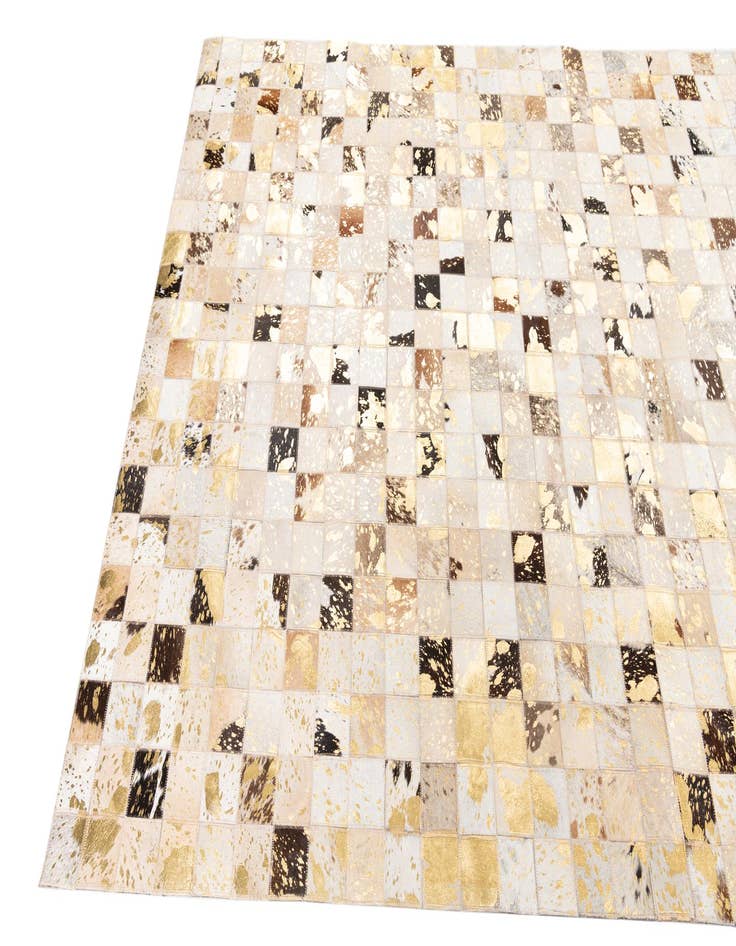 Detail image of  5' x 8' 1 Cowhide Leather Rug