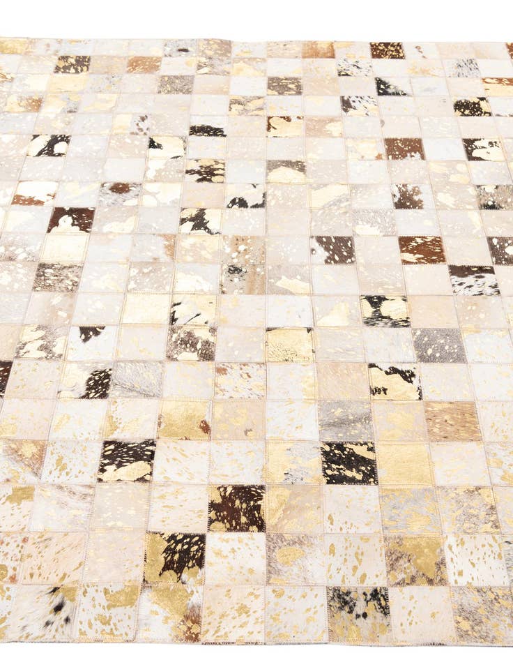 Detail image of  5' x 8' 1 Cowhide Leather Rug