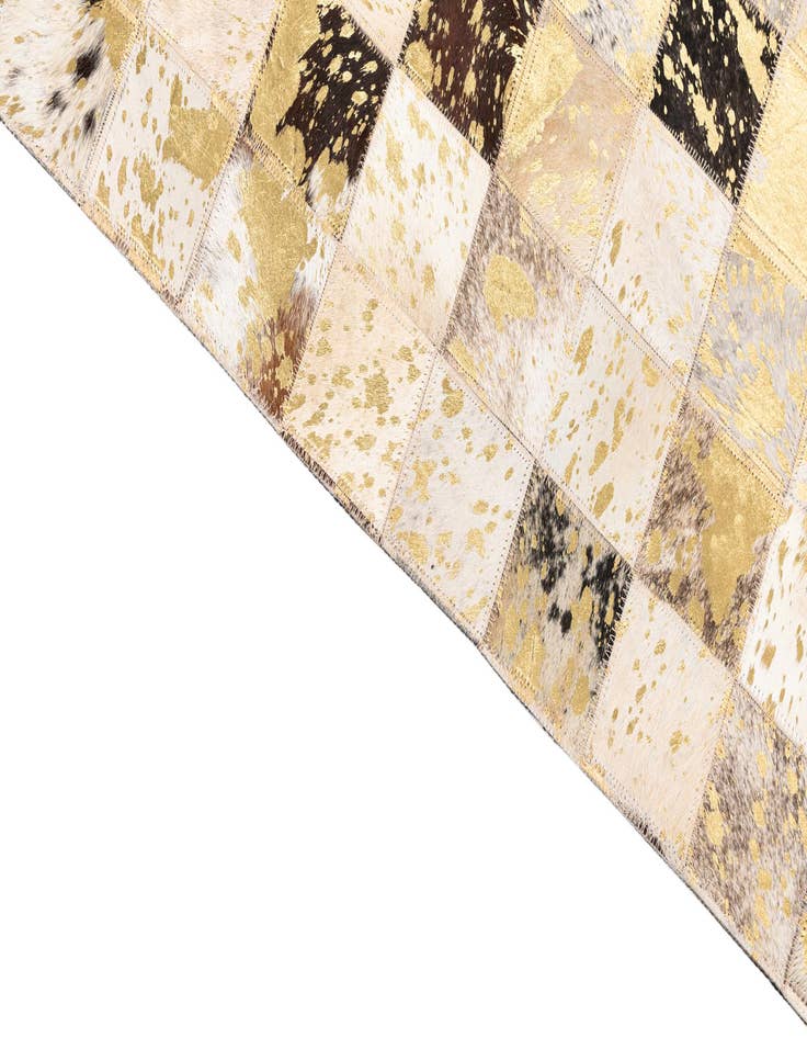 Detail image of  5' x 8' 1 Cowhide Leather Rug