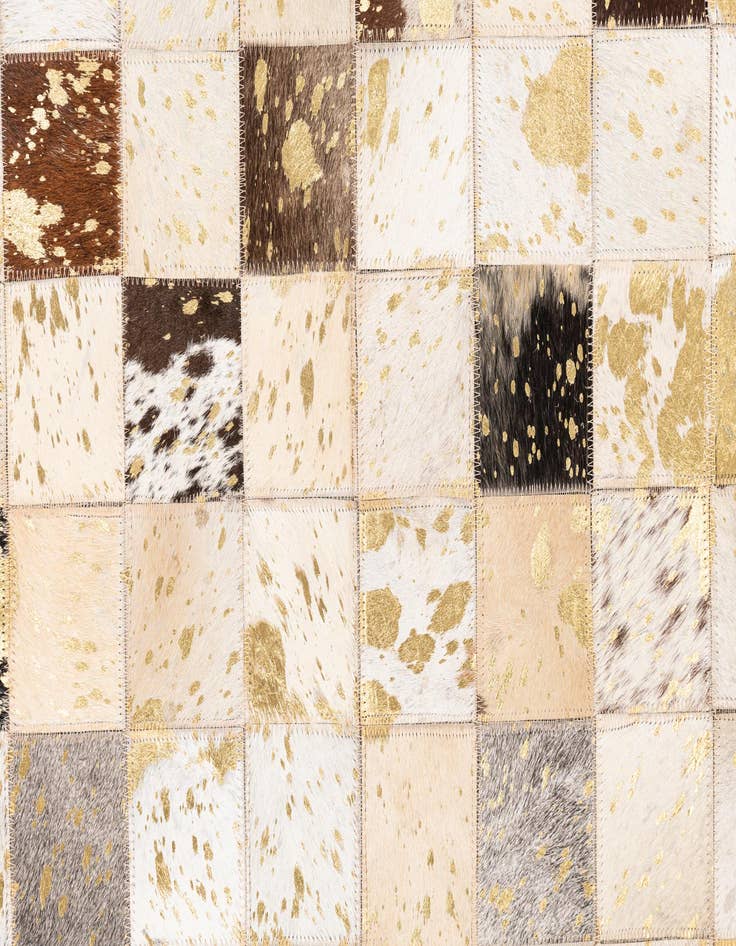 Detail image of  5' x 8' 1 Cowhide Leather Rug