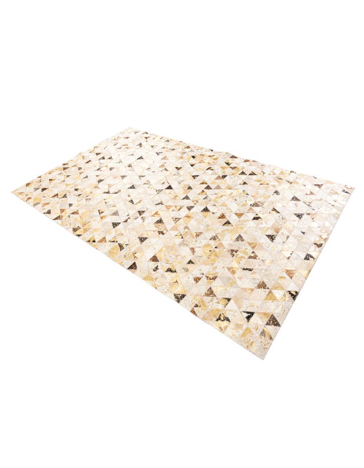 Detail image of  4' 10 x 7' 10 Cowhide Leather Rug