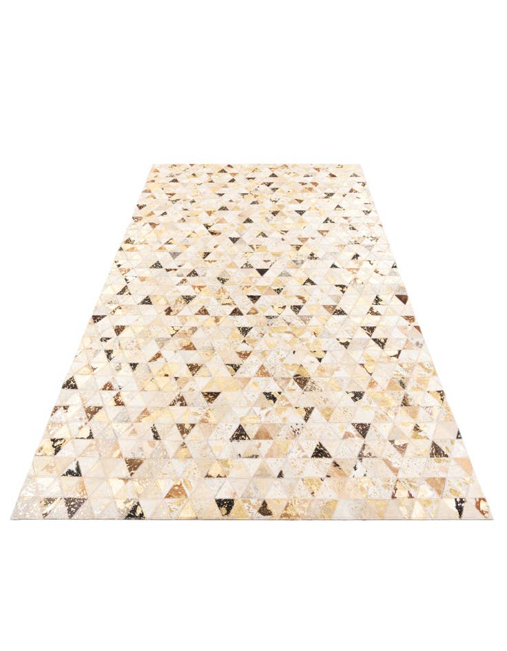 Detail image of  4' 10 x 7' 10 Cowhide Leather Rug