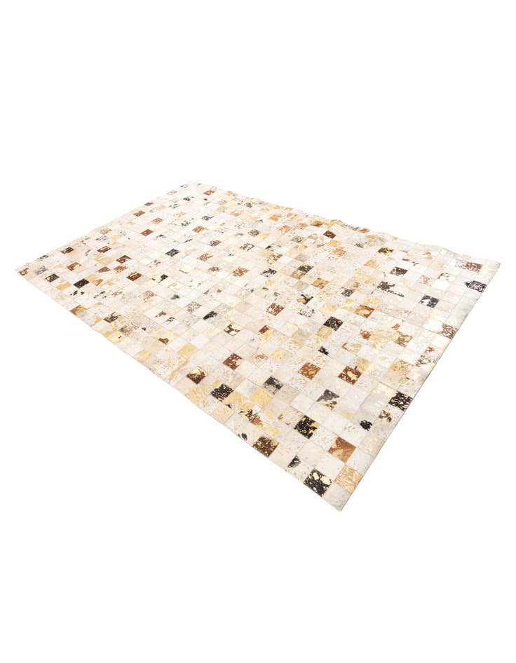 Detail image of  5' 1 x 8' Cowhide Leather Rug