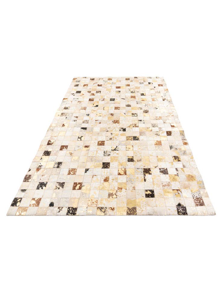 Detail image of  5' 1 x 8' Cowhide Leather Rug