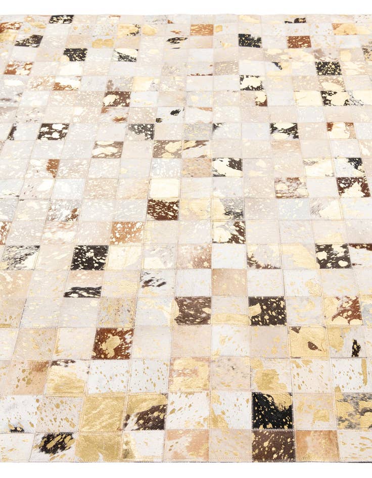 Detail image of  5' x 8' Cowhide Leather Rug