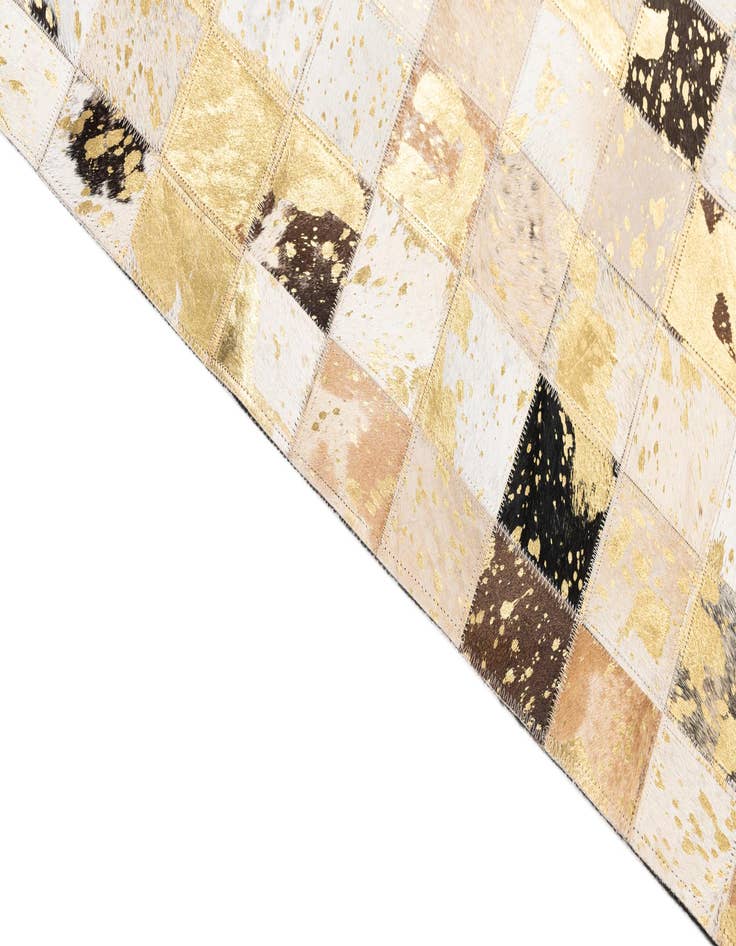 Detail image of  5' x 8' Cowhide Leather Rug