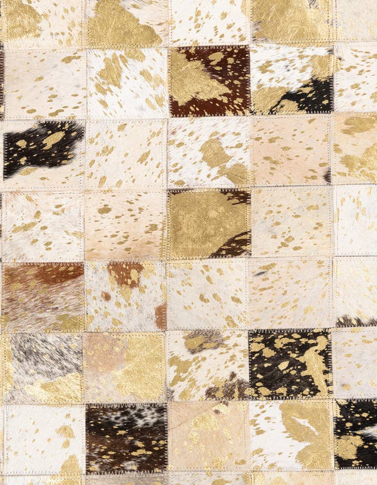 Detail image of  5' x 8' Cowhide Leather Rug