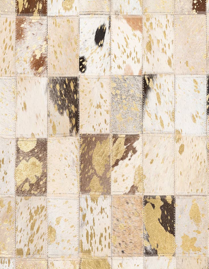 Detail image of  5' x 8' Cowhide Leather Rug