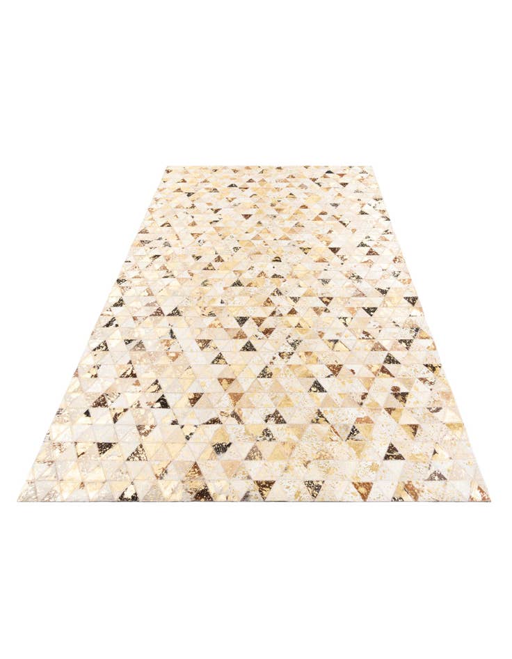 Detail image of  4' 10 x 7' 10 Cowhide Leather Rug