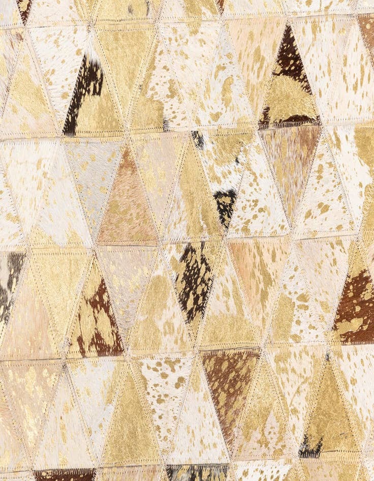 Detail image of  4' 10 x 7' 10 Cowhide Leather Rug