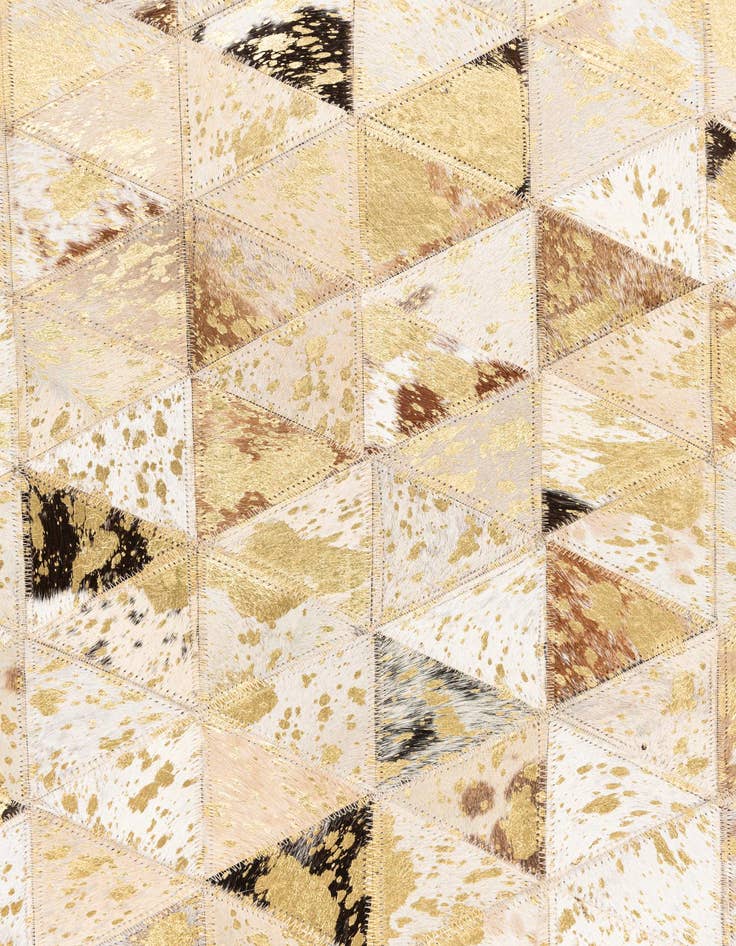 Detail image of  4' 10 x 7' 10 Cowhide Leather Rug