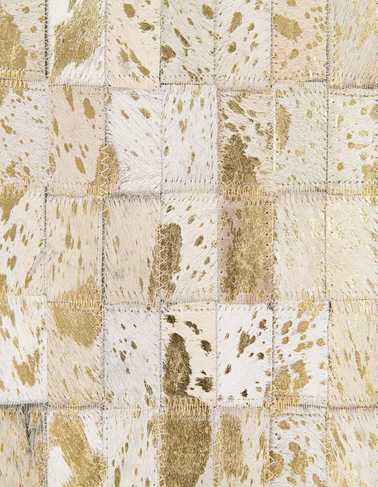 Detail image of  5' x 7' 11 Cowhide Stocks Rug