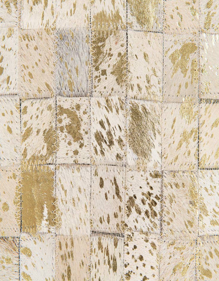 Detail image of  5' 1 x 8' Cowhide Stocks Rug