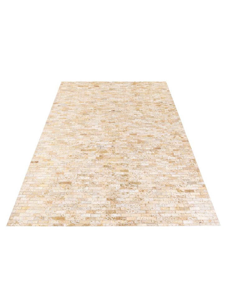 Detail image of  5' 4 x 7' 6 Cowhide Stocks Rug