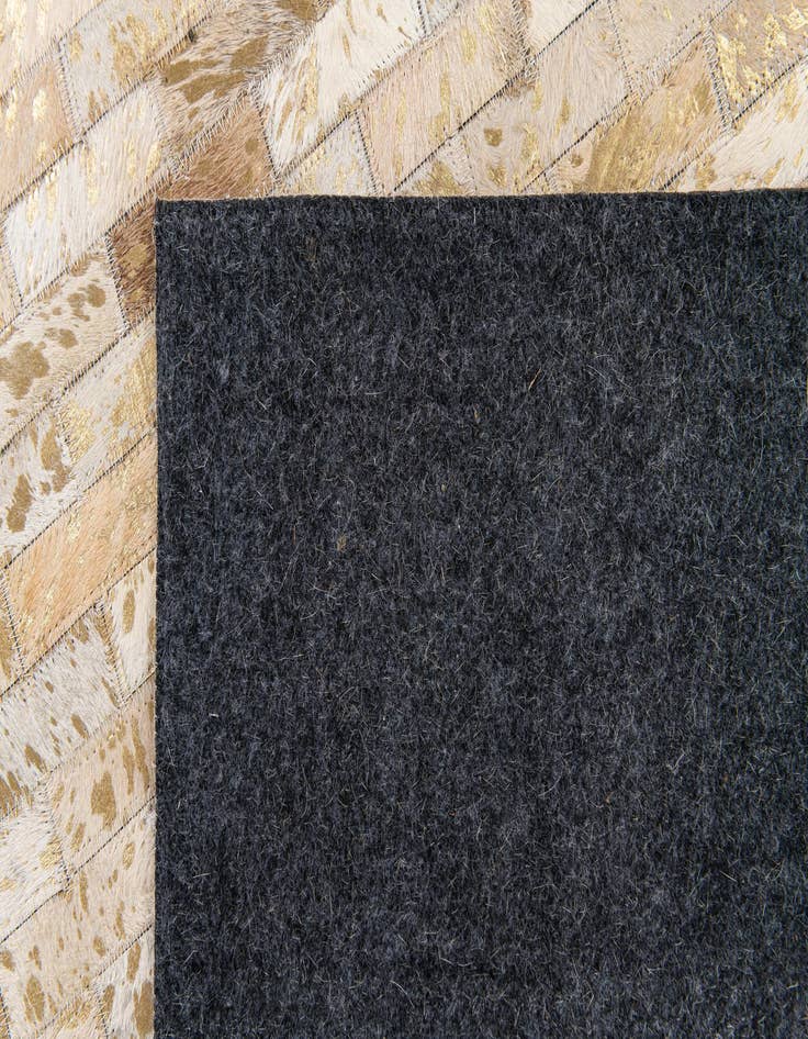 Detail image of  5' 4 x 7' 6 Cowhide Stocks Rug