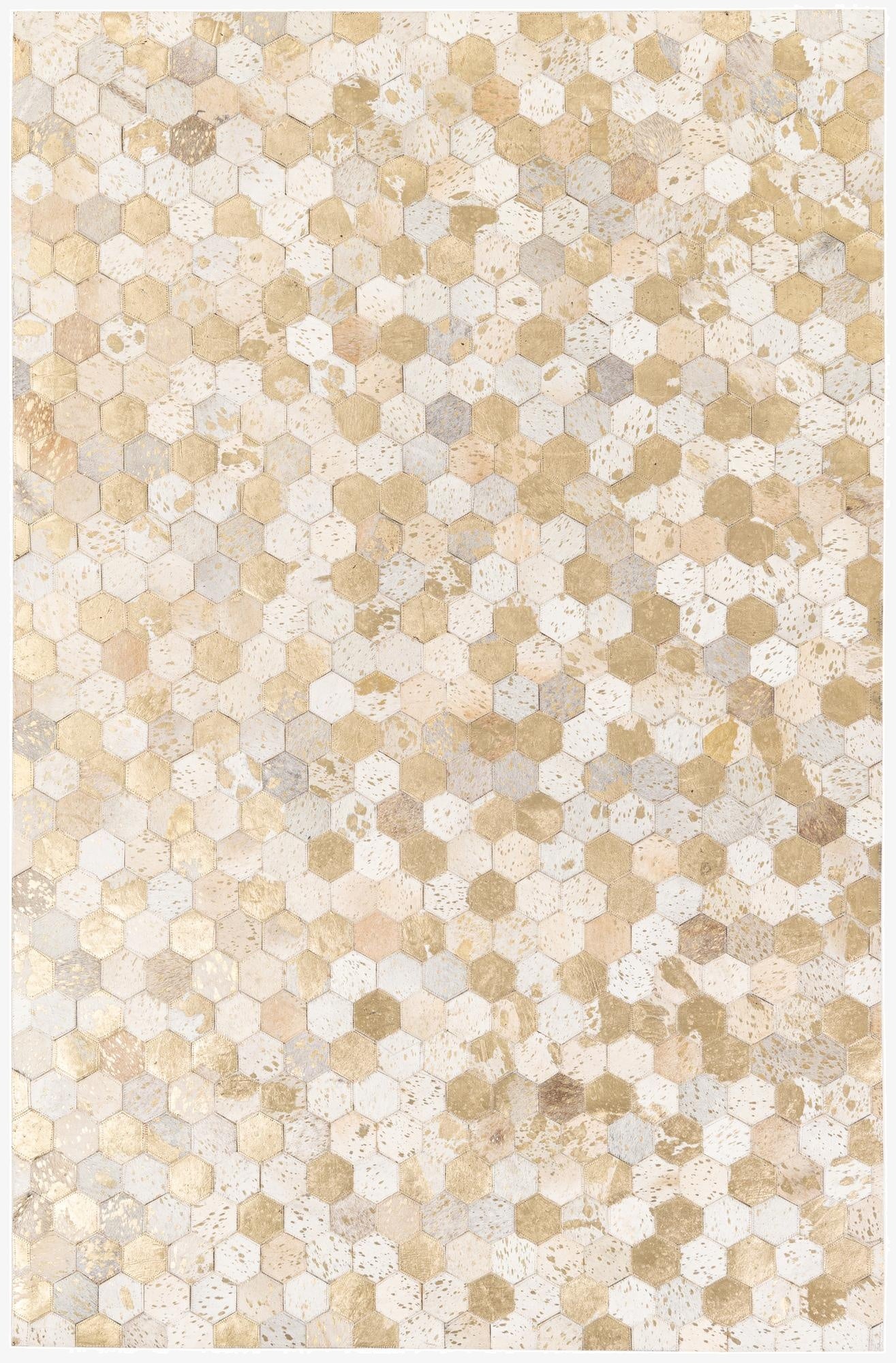  4' 10 x 7' 5 Cowhide Stocks Rug