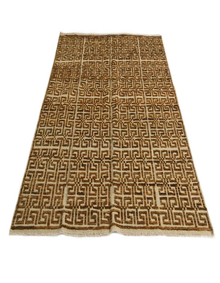 Detail image of  5' 7 x 7' 6  Hand Knotted Darya Wool Rug