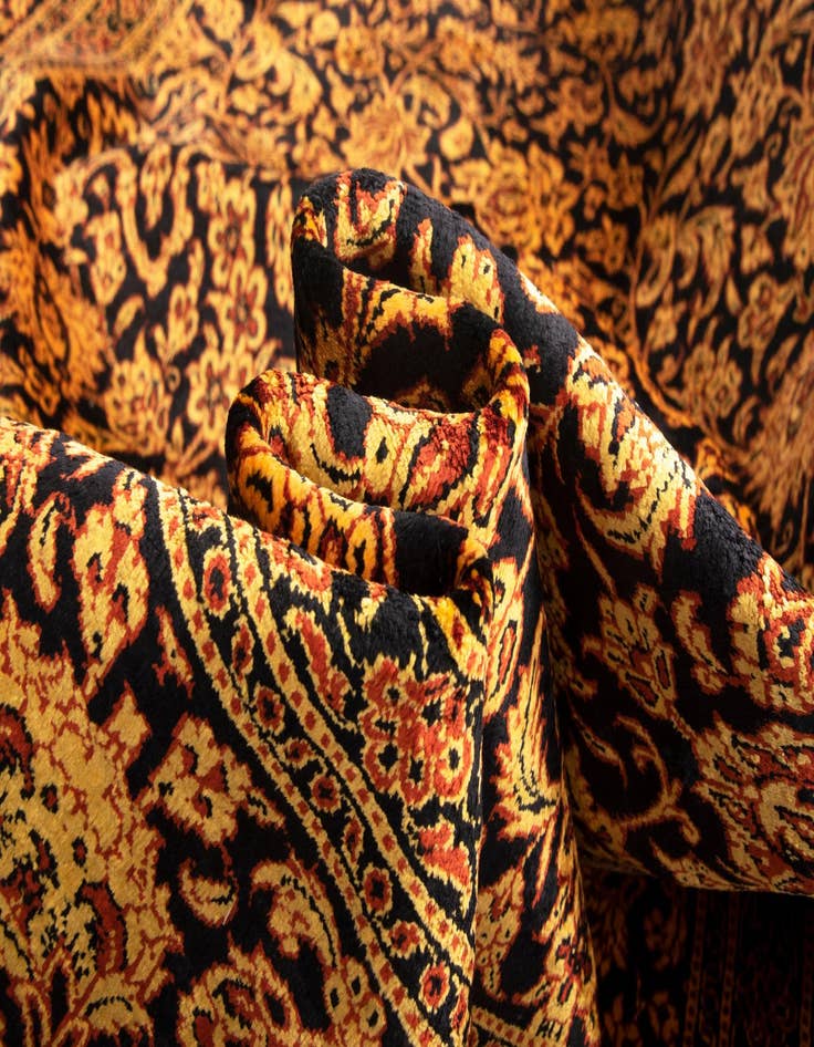 Detail image of  4' 2 x 6' 5 Ghom Silk Rug