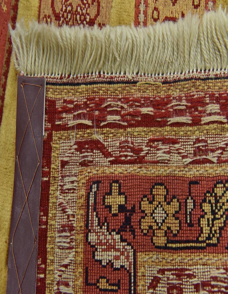 Detail image of 4' 7 x 6' 10 Hand Knotted Ghoochan Persian Wool Rug