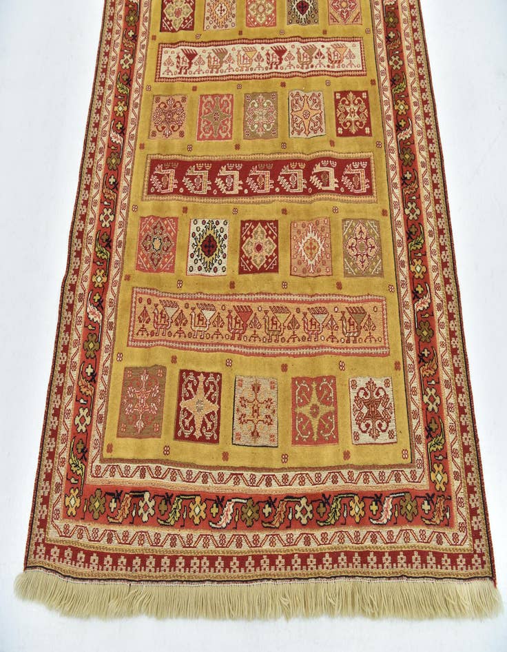 Detail image of 4' 7 x 6' 10 Hand Knotted Ghoochan Persian Wool Rug