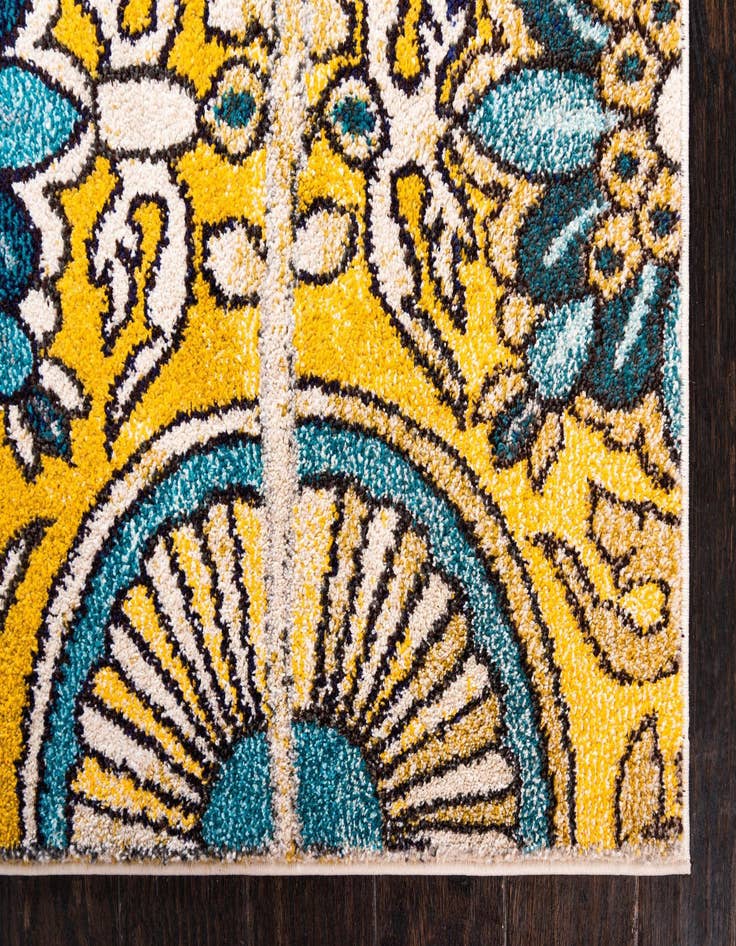 Detail image of  10' 6 x 16' 5  Washable Hyacinth Rug