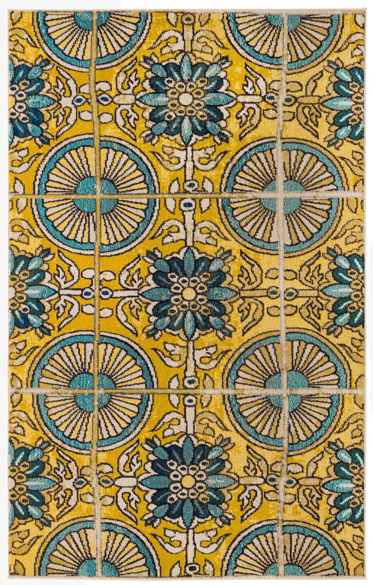  5' x 8'  Washable Hyacinth Rug