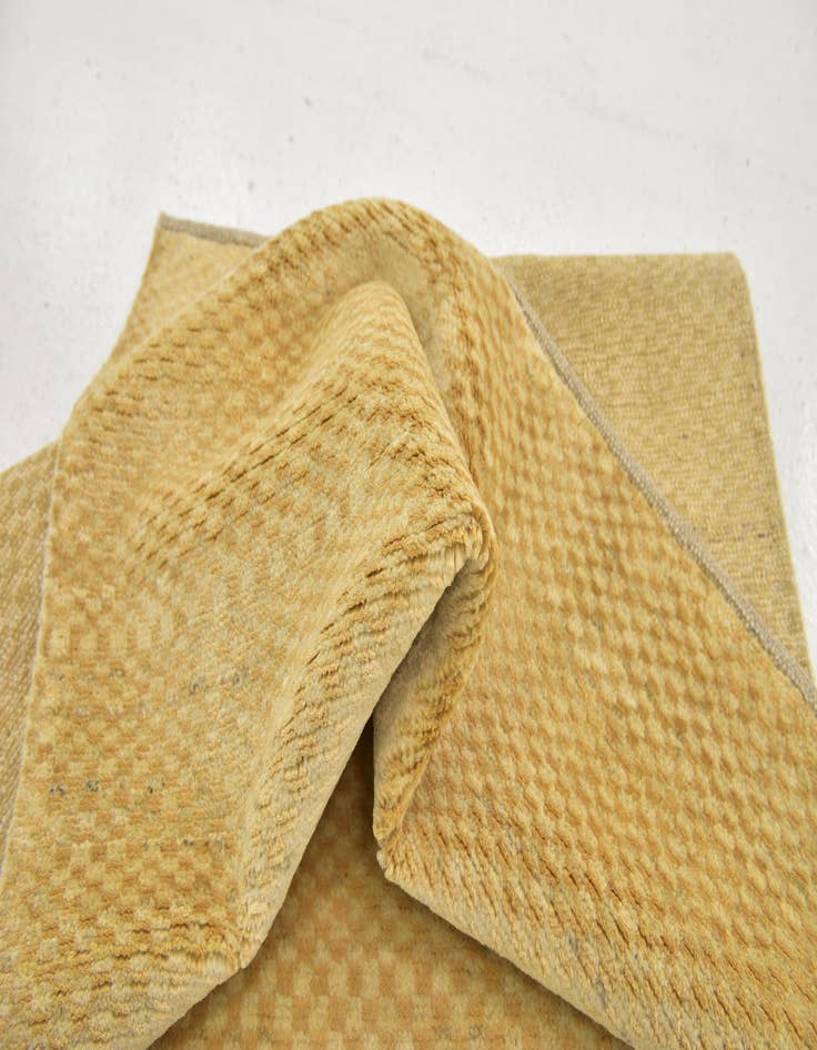 Detail image of  3' 4 x 4' 9  Hand Knotted Kashkuli Gabbeh Wool Rug