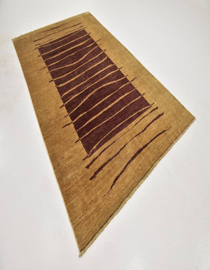 Detail image of  5' 10 x 9' 4  Hand Knotted Kashkuli Gabbeh Wool Rug