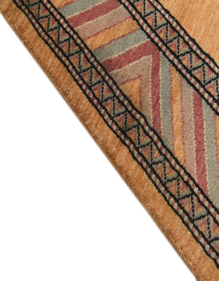 Detail image of  3' 1 x 4' 9  Hand Knotted Kashkuli Gabbeh Oriental Wool Rug