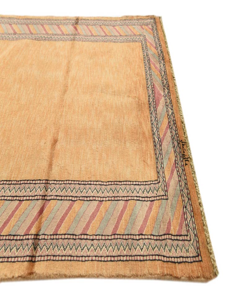 Detail image of  3' 2 x 5' 3  Hand Knotted Kashkuli Gabbeh Oriental Wool Rug