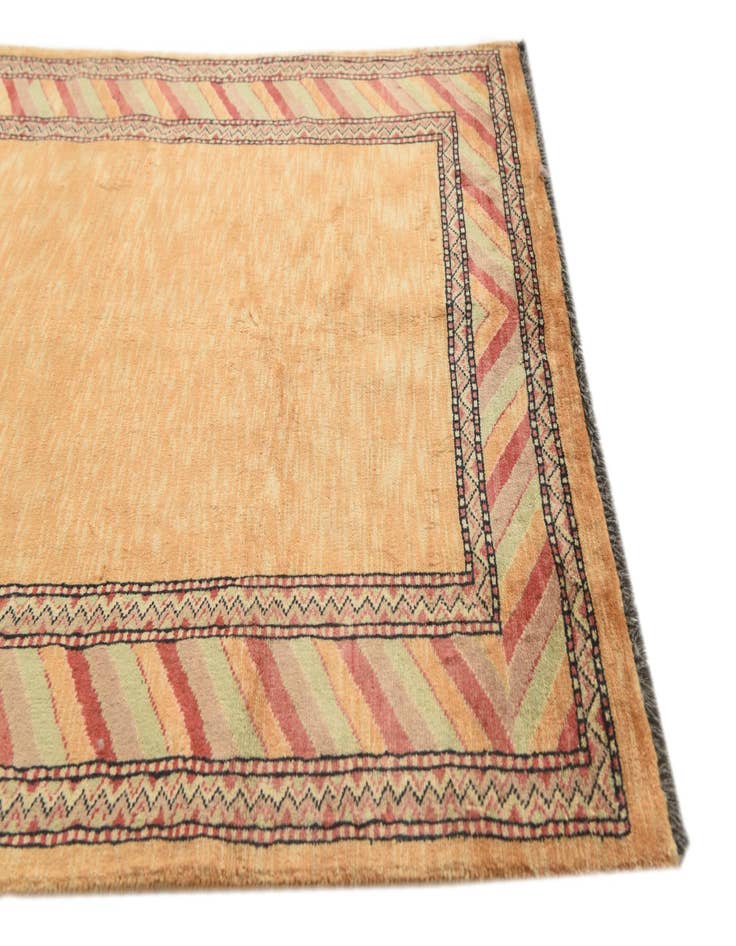 Detail image of  3' 2 x 4' 10  Hand Knotted Kashkuli Gabbeh Oriental Wool Rug