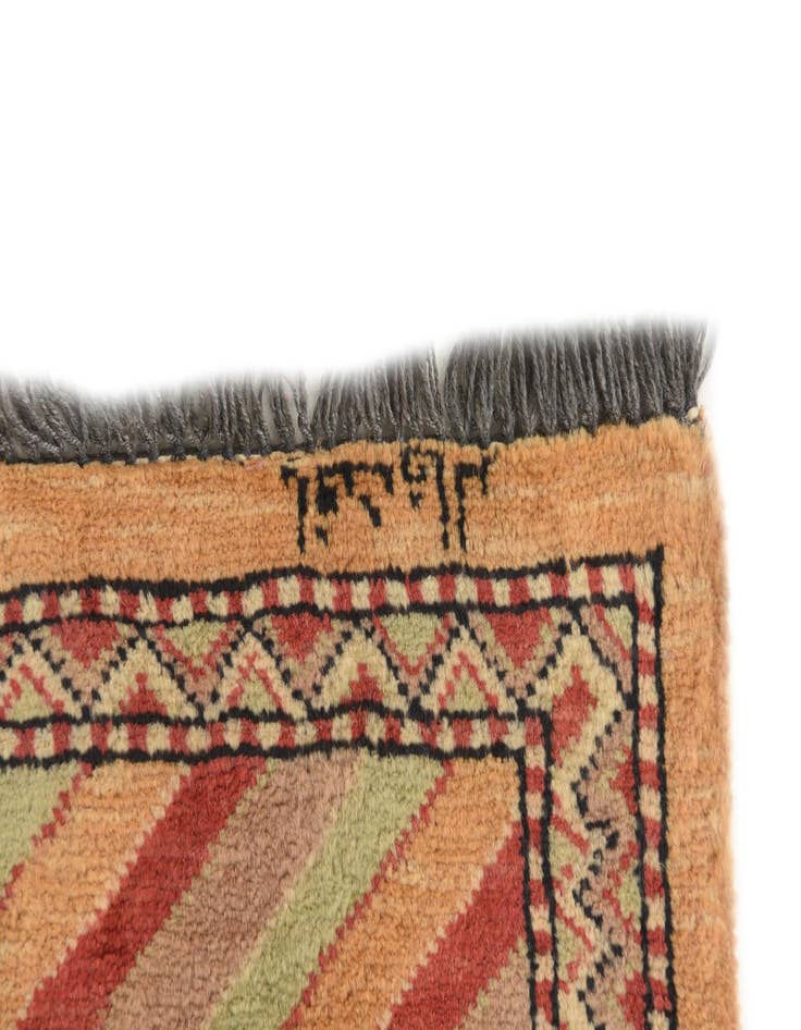 Detail image of  3' 2 x 4' 10  Hand Knotted Kashkuli Gabbeh Oriental Wool Rug