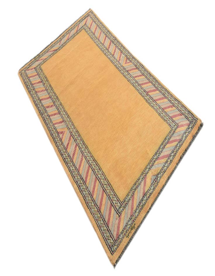 Detail image of  3' 2 x 5'  Hand Knotted Kashkuli Gabbeh Oriental Wool Rug