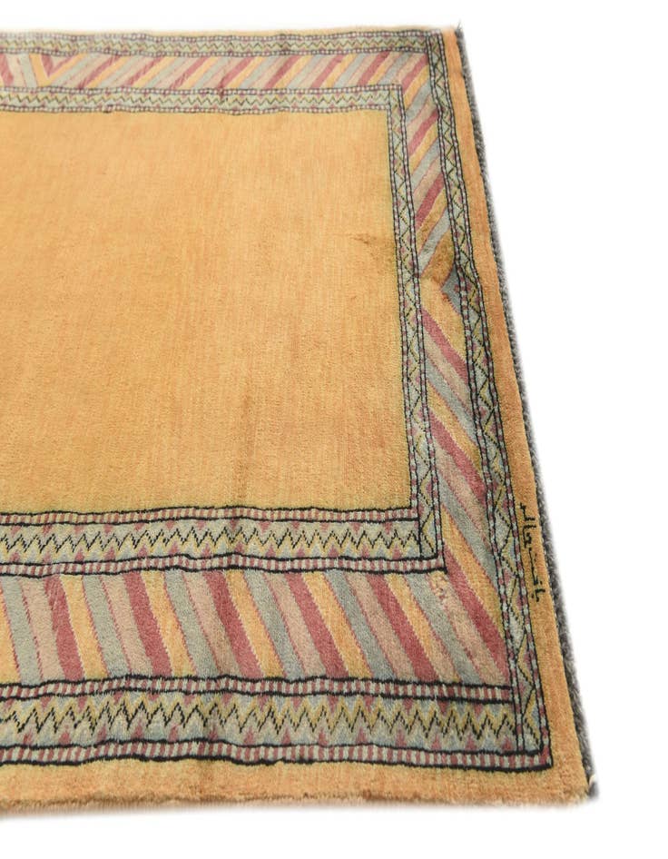 Detail image of  3' 2 x 5'  Hand Knotted Kashkuli Gabbeh Oriental Wool Rug