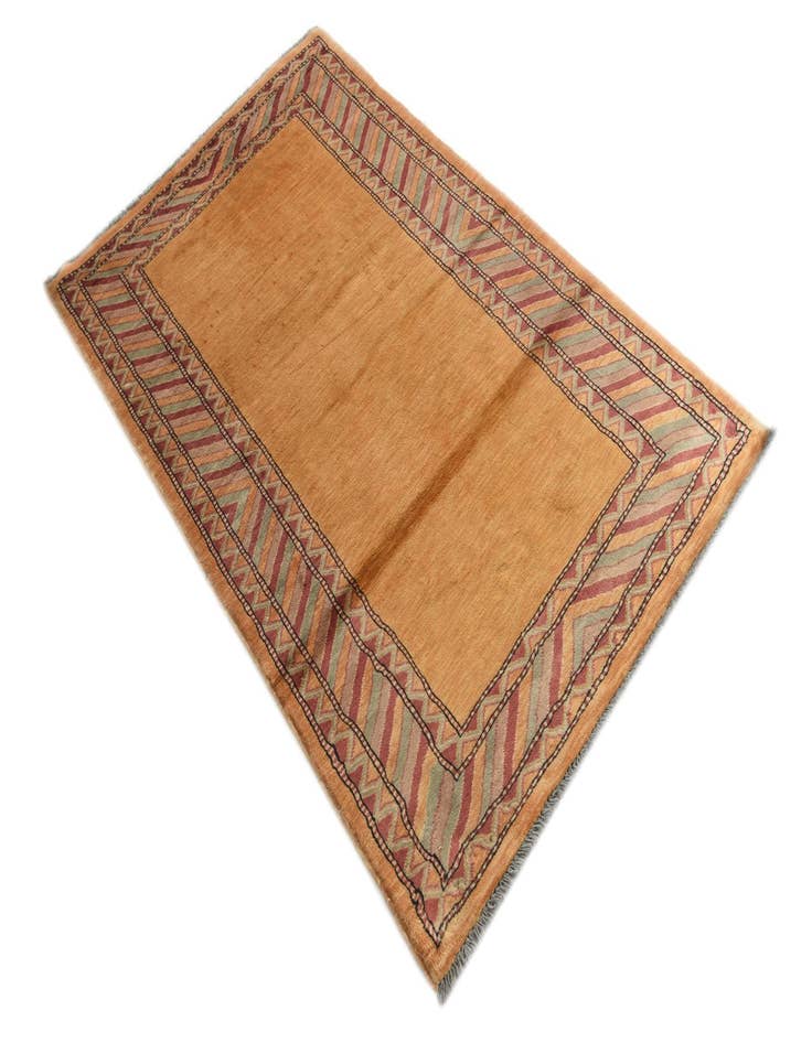 Detail image of  3' 2 x 5' 3  Hand Knotted Kashkuli Gabbeh Oriental Wool Rug